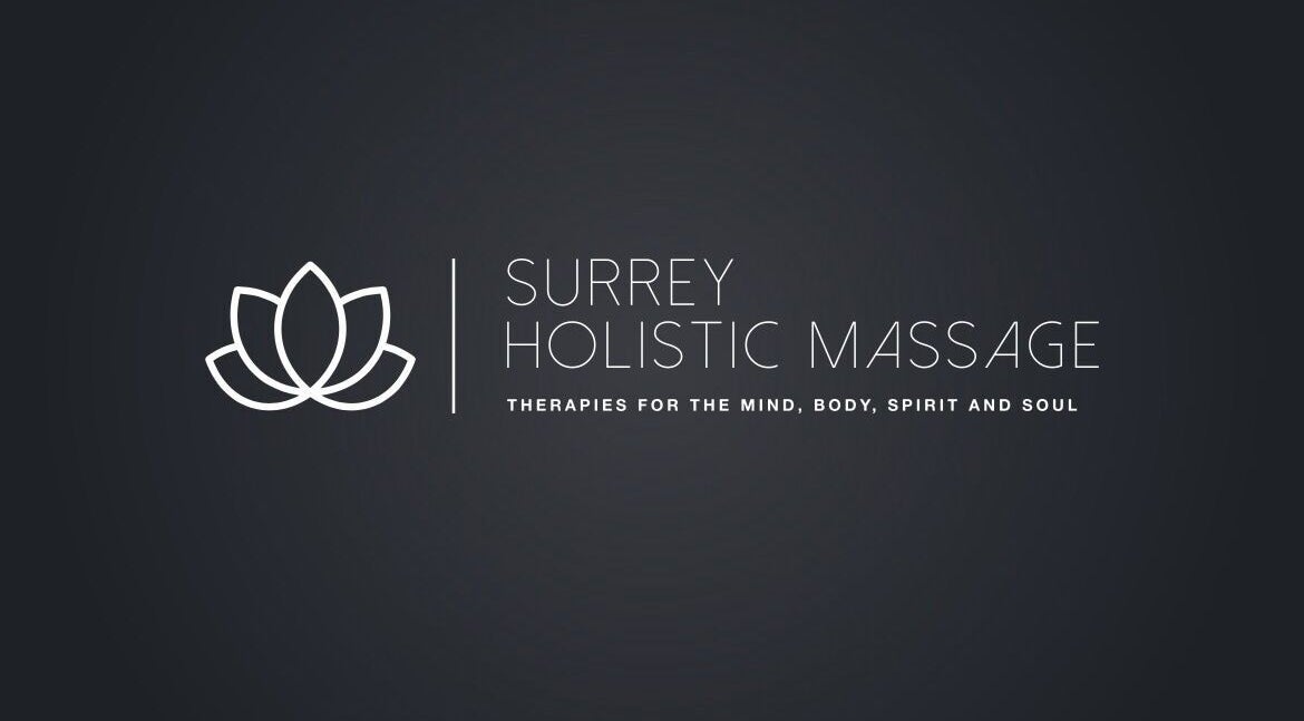 Logo of Surrey Holistic Massage - Home Visits in Epsom, England, GB. Elegant lotus design symbolizes tranquility.