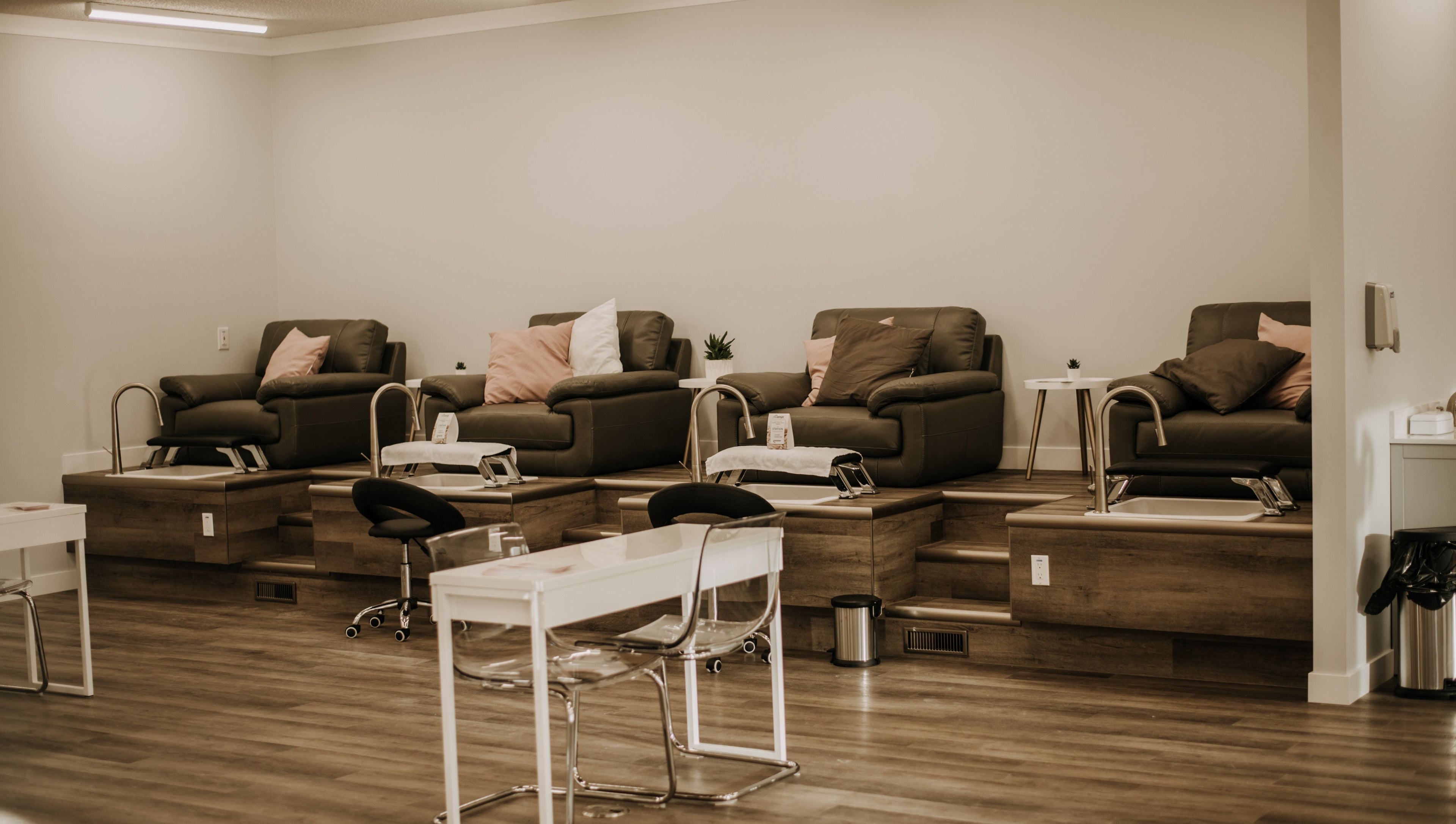 Luxurious pedicure chairs at 306 Day Spa, Watrous, Saskatchewan, CA offering serene wellness experiences.