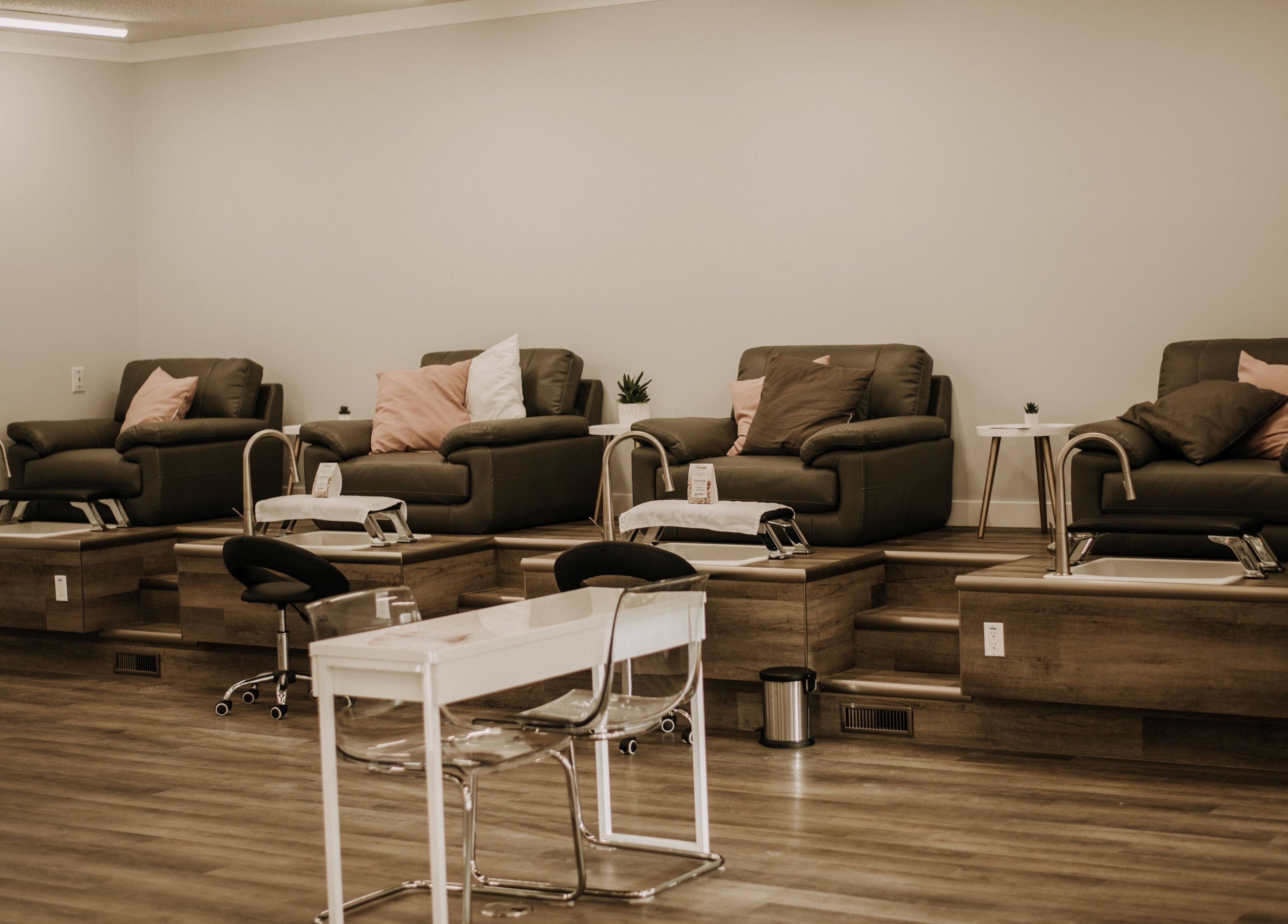 Luxurious pedicure chairs at 306 Day Spa, Watrous, Saskatchewan, CA offering serene wellness experiences.