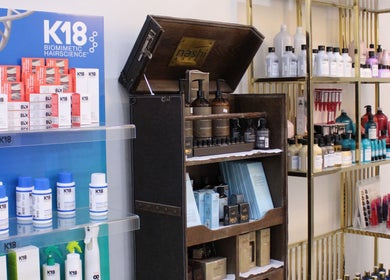 Beauty products display at Rana Balhas Beauty Center, أبو ظبي, أبو ظبي, AE, showcasing luxury haircare.