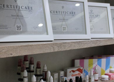 Certifications showcased at Rana Balhas Beauty Center, أبو ظبي, أبو ظبي, AE, highlighting expertise.