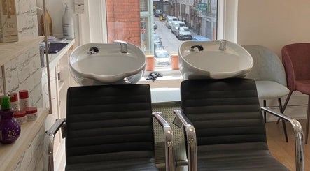 Modern wash station at Eden Aesthetic Clinic, Dublin, County Dublin, IE, with street view.