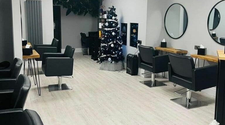 The Wash House salon interior with elegant decor, Stockton-on-Tees, England, GB.