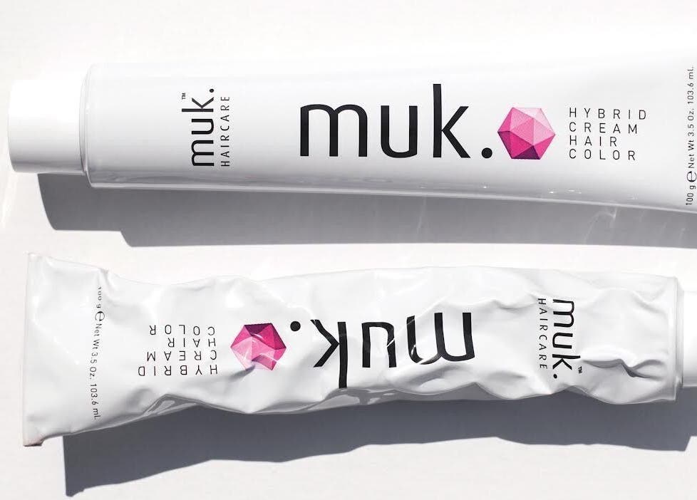 Vegan muk hybrid cream hair color at Mynx Hair Design, Healesville, Victoria, AU for vibrant, cruelty-free results.
