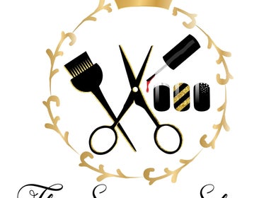 Elegant logo of The Scissor Shoppe in Worthington, Pennsylvania, with gold accents for beauty and wellness.
