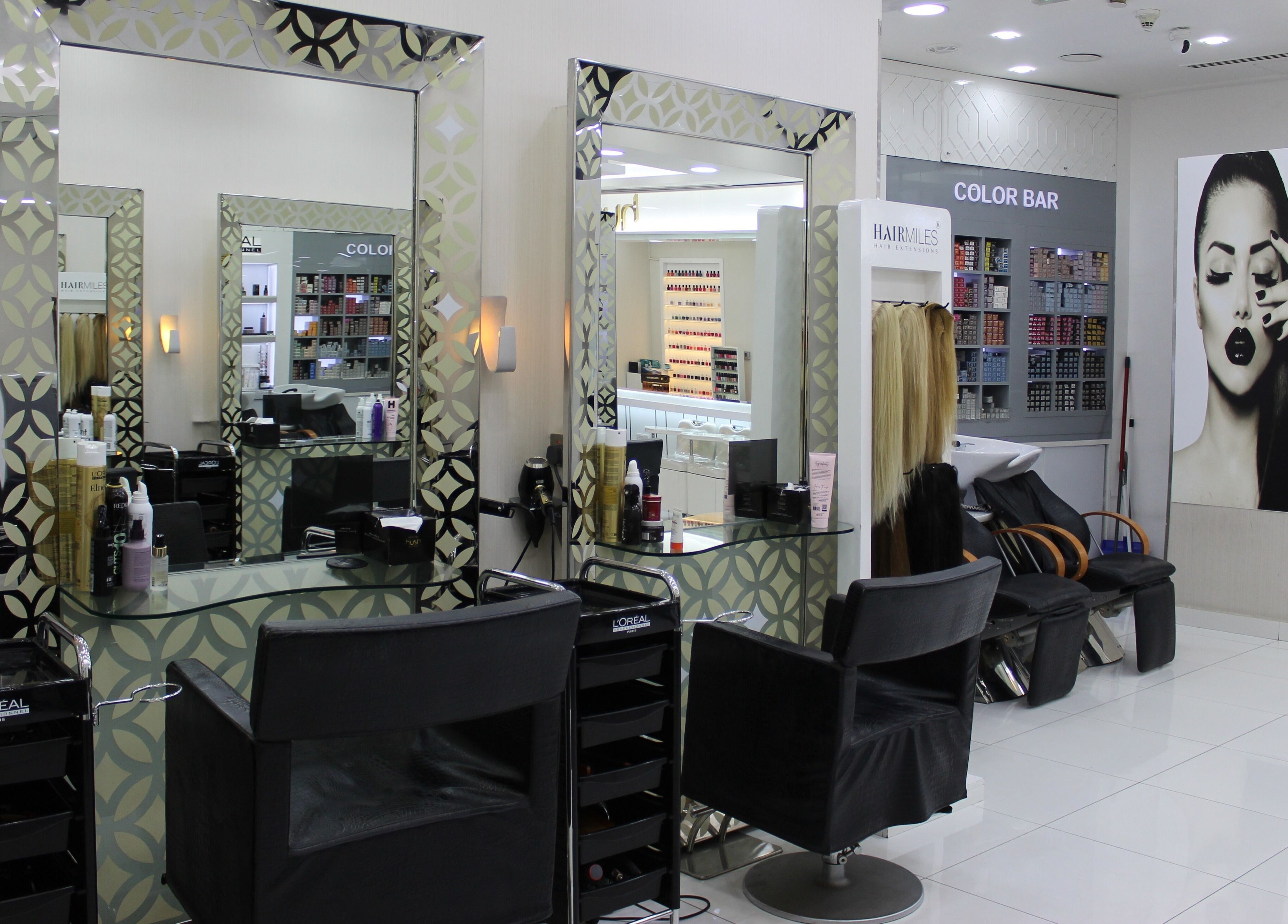 Hush Salon Kempinski Central Avenue of Dubai features chic styling stations in Dubai, Dubai, AE.