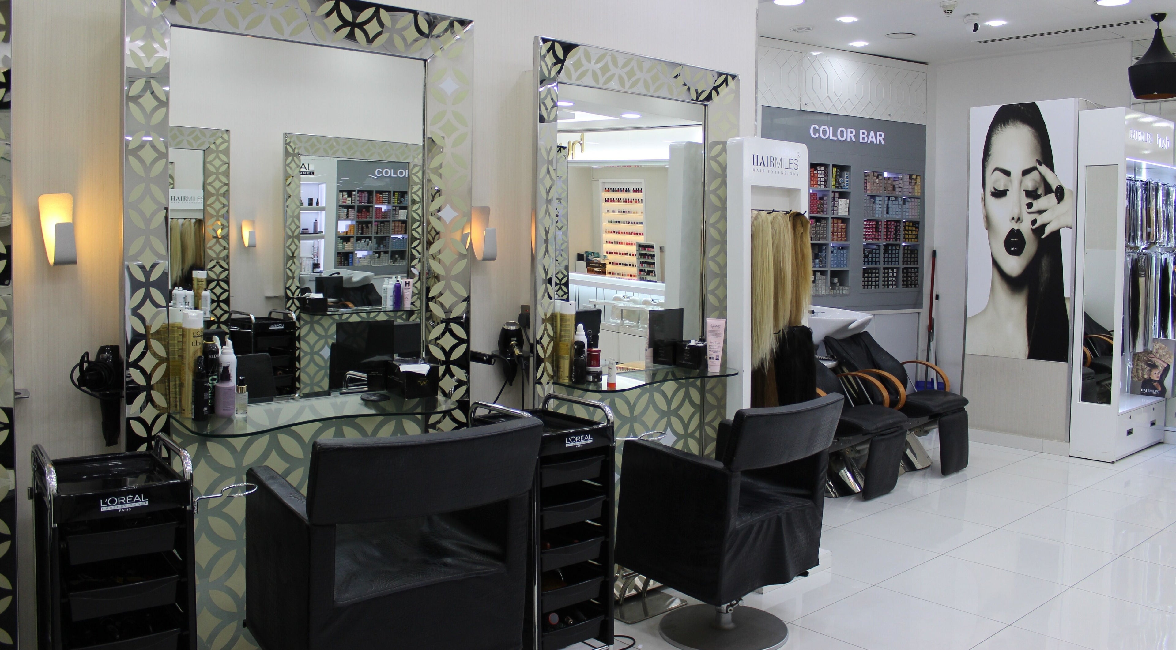 Hush Salon Kempinski Central Avenue of Dubai features chic styling stations in Dubai, Dubai, AE.
