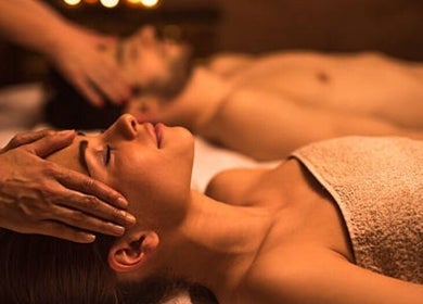 Relaxing couples massage at Replenish Body Care in Ironbank, South Australia, AU.