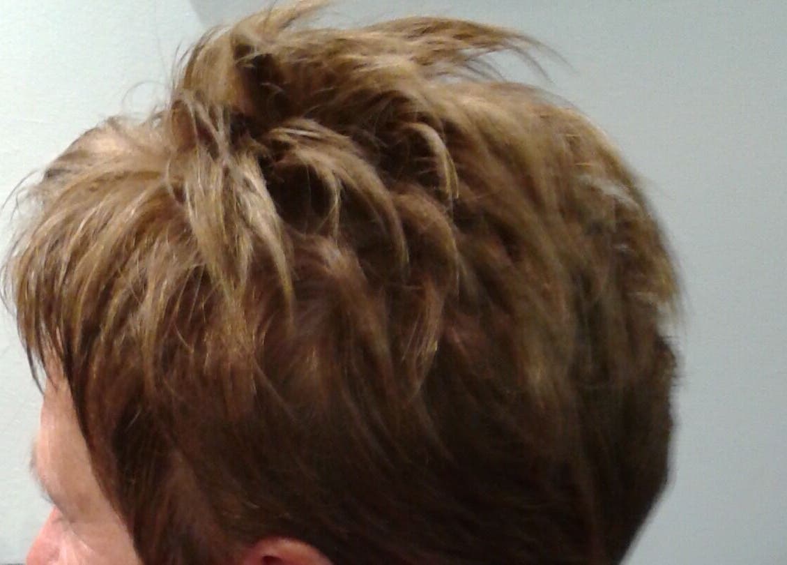 Short, styled hair at Rose Robson Hair in Kelowna, British Columbia, CA.