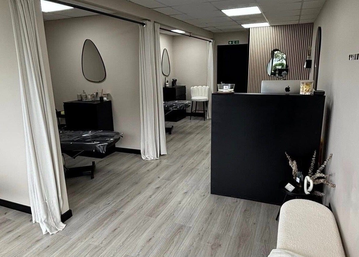 Modern interior of INX Cosmetics, Great Wyrley, England, GB, featuring elegant decor and welcoming spaces.