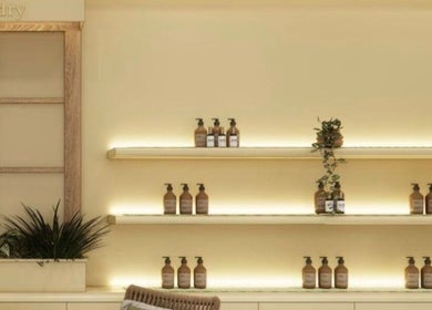 Elegant product shelves at COCOdry KLCC in Kuala Lumpur, Wilayah Persekutuan Kuala Lumpur, MY.