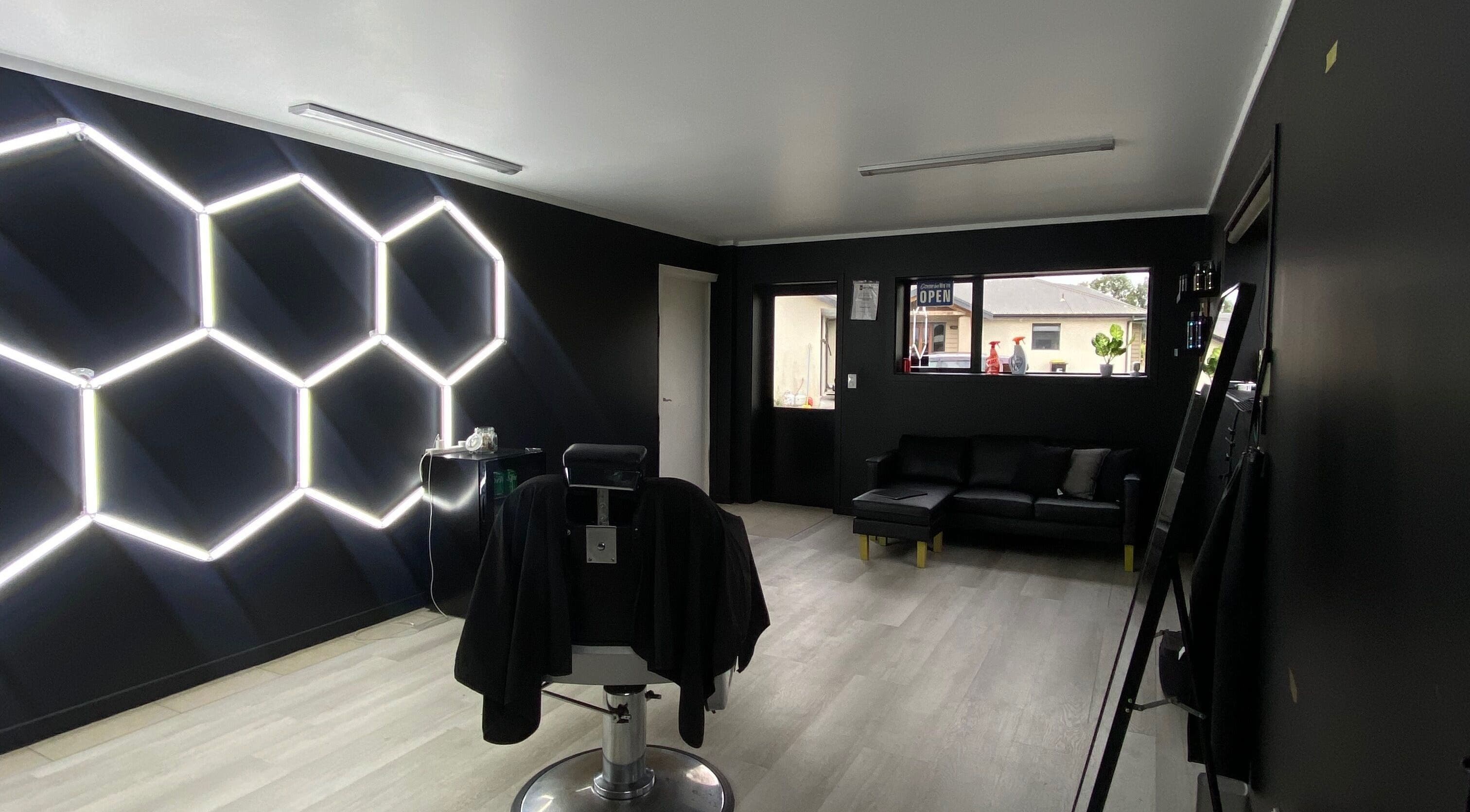 Chic interior of MJS Studio in Te Awamutu, Waikato, NZ with sleek decor and comfortable seating.