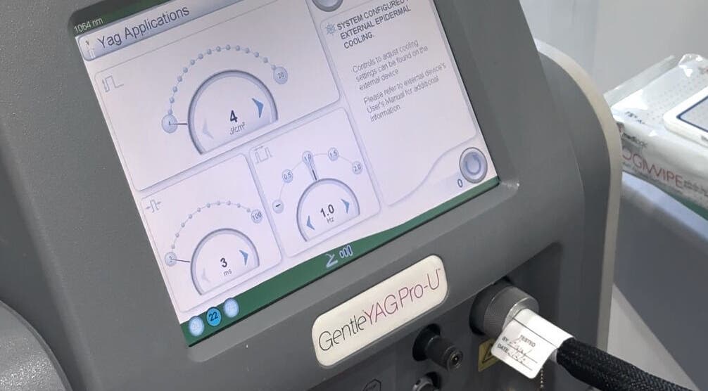 Laser equipment interface at Aesthetix Luxe, Punchbowl, New South Wales, AU, highlighting advanced technology.