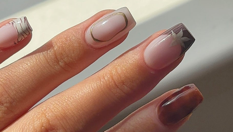 Intricate nail design showcasing diverse art styles at Beauty By Meka - Changes in Kirkcaldy, Scotland, GB.