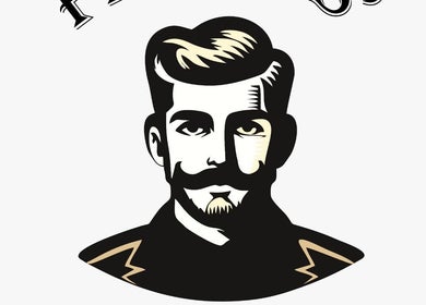 Logo stilizzato di Flavius’Barbershop, barbiere classico a Roma, Lazio, IT.