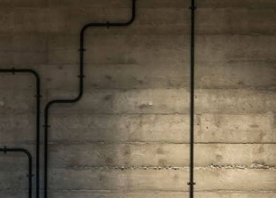 Modern industrial design featuring exposed pipes at Dee Hair Studio in Johor Bahru, Johor, MY.