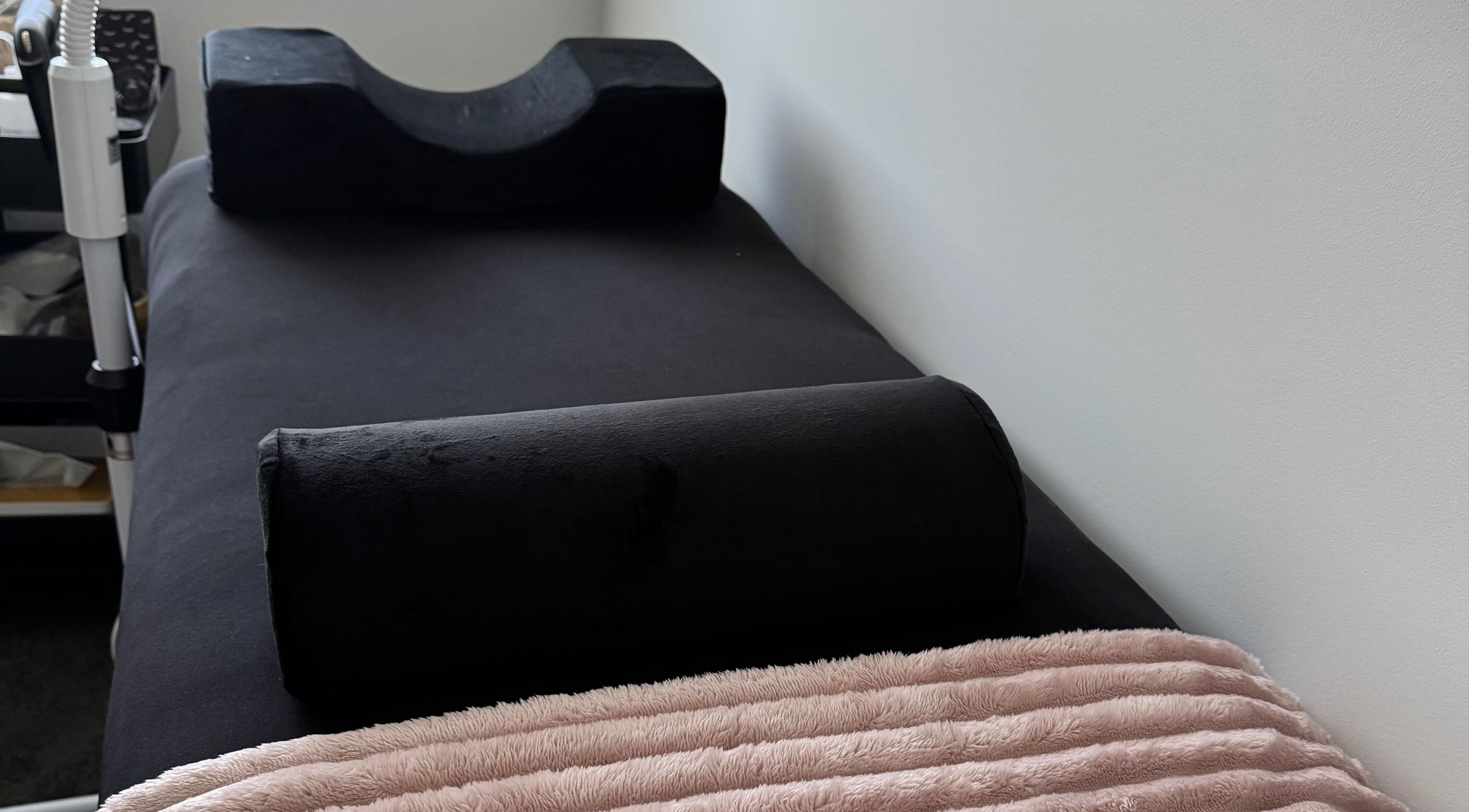 Luxurious treatment bed at Couture Lash Co., Oran Park, New South Wales, AU, offering a relaxing experience.