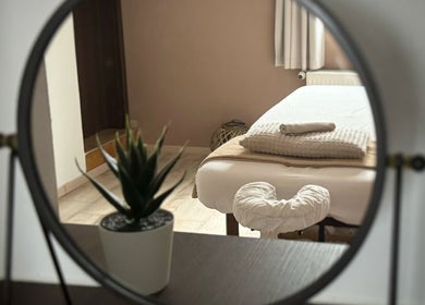 Relaxáló masszázsszoba a Chill Out Masszázs-ban, Budapest, Magyar, HU. Stílusos és modern környezet.