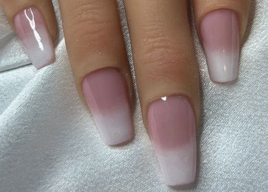 Elegant ombre nails at Glow Nails, Dublin, County Dublin, IE, showcasing a refined gradient design.