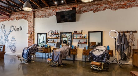 Modern barber setup at Blade Cartel Barber and Aesthetics in Bunbury, Western Australia, AU.