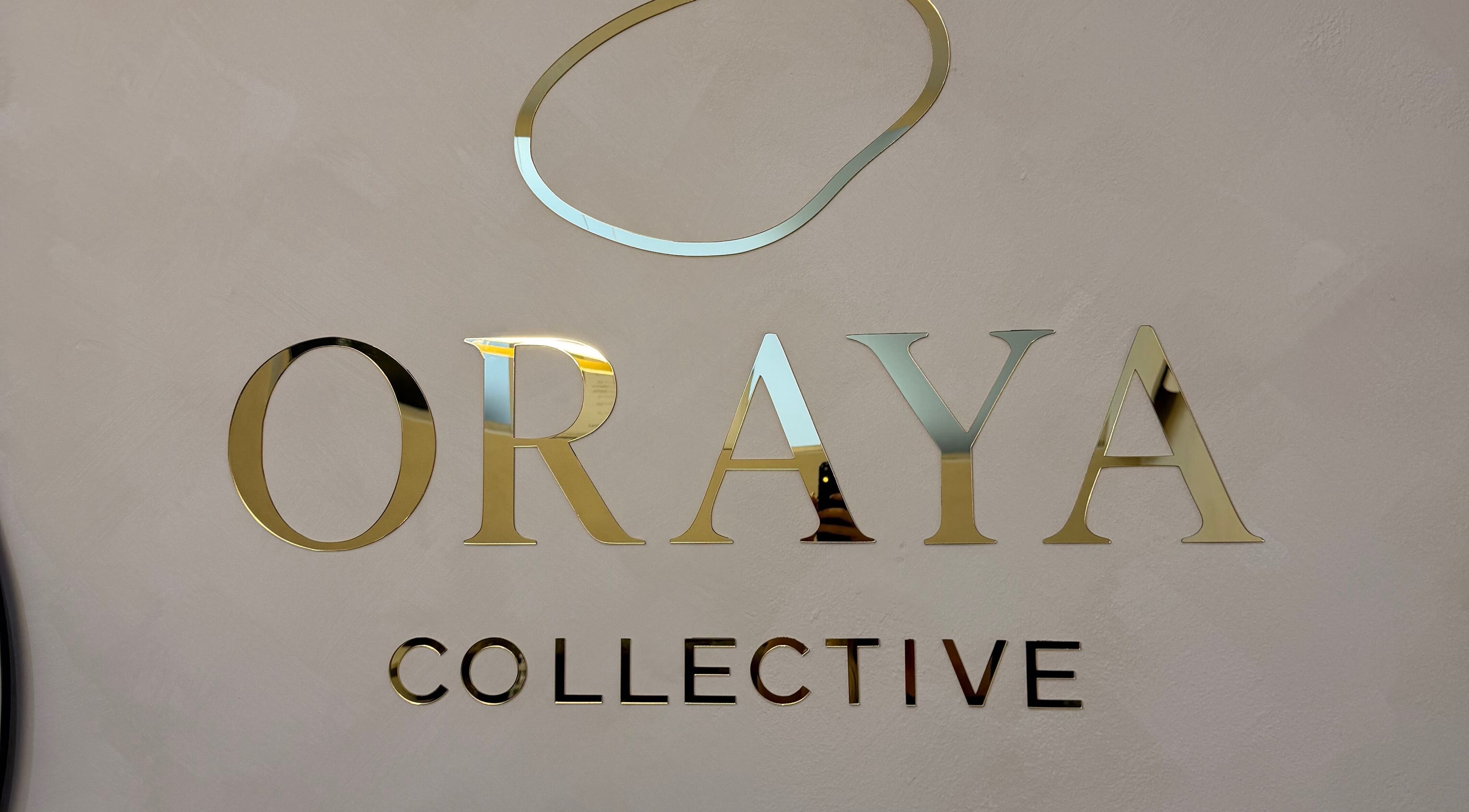 Elegant Oraya Collective signage in Osborne Park, Western Australia.