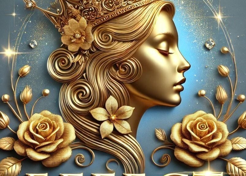 Эффектная золотая скульптура лица и цветов, создающая атмосферу в Effect Studio, Фаро, Фаро, PT.