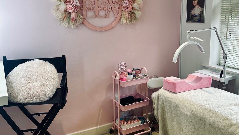 Lux by Kristina beauty room in Cheltenham, England, GB with a stylish setup for treatments.