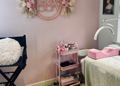 Lux by Kristina beauty room in Cheltenham, England, GB with a stylish setup for treatments.