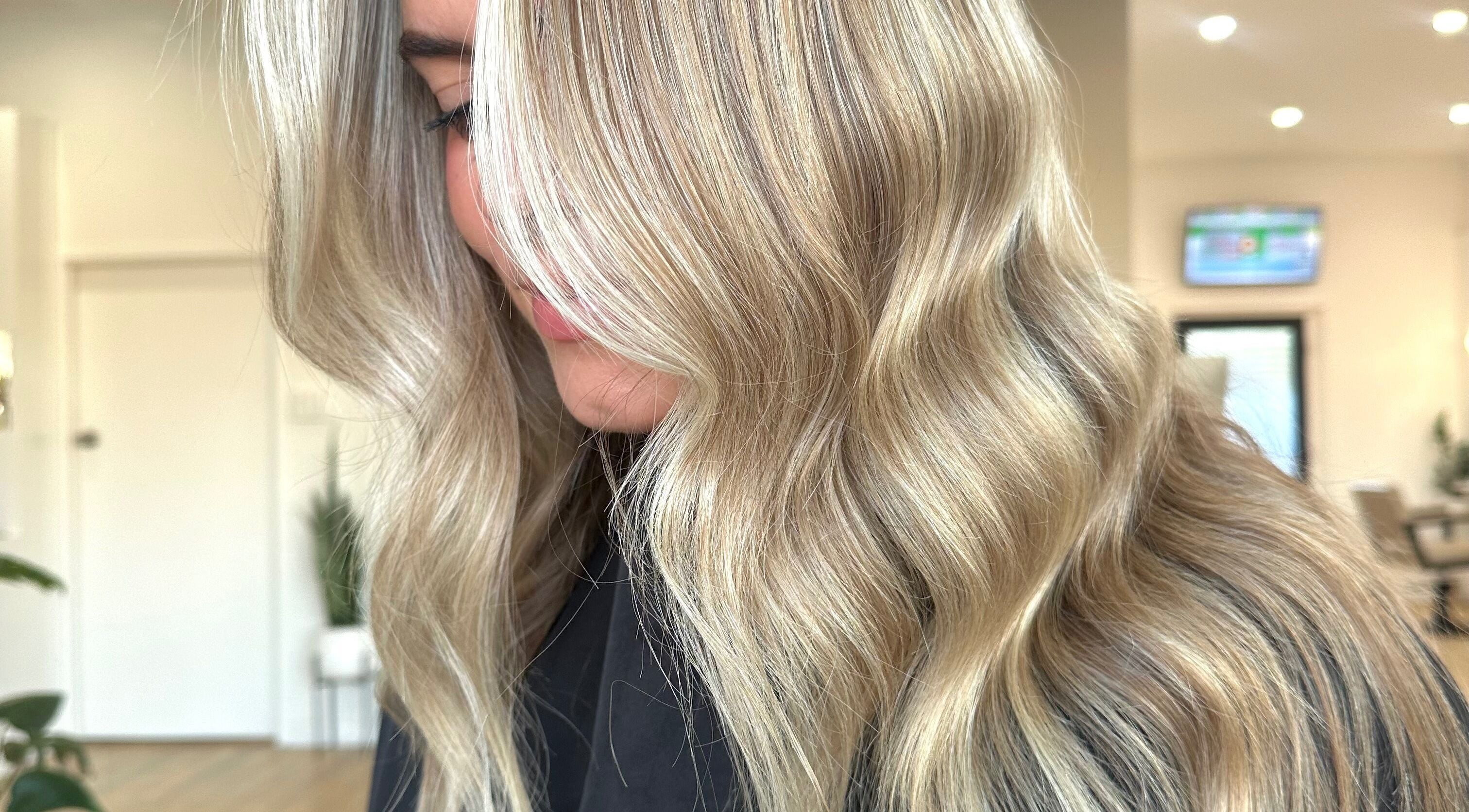 Stylish blonde waves hairstyle at Styled By Maddie, Ethelton, South Australia, AU.