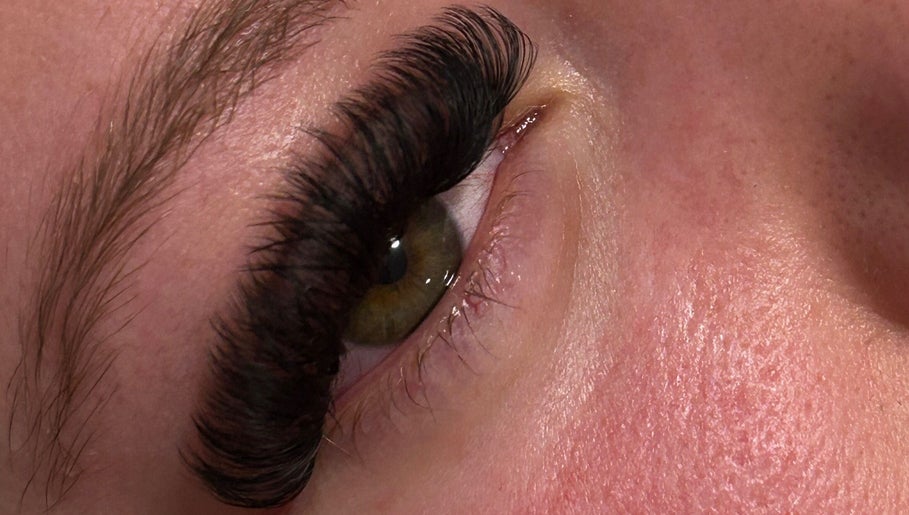 Close-up of eyelash extension at Sophia beauty xo, Worksop, England, GB showcasing lush, full lashes.