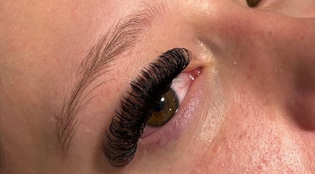 Close-up of eyelash extensions at Sophia beauty xo, Worksop, England, GB.