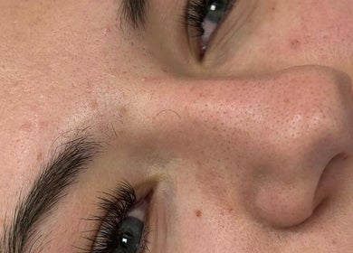 Close-up of smooth skin at Twin Flame Beauty Room in East Kilbride, Scotland, GB revealing natural beauty.