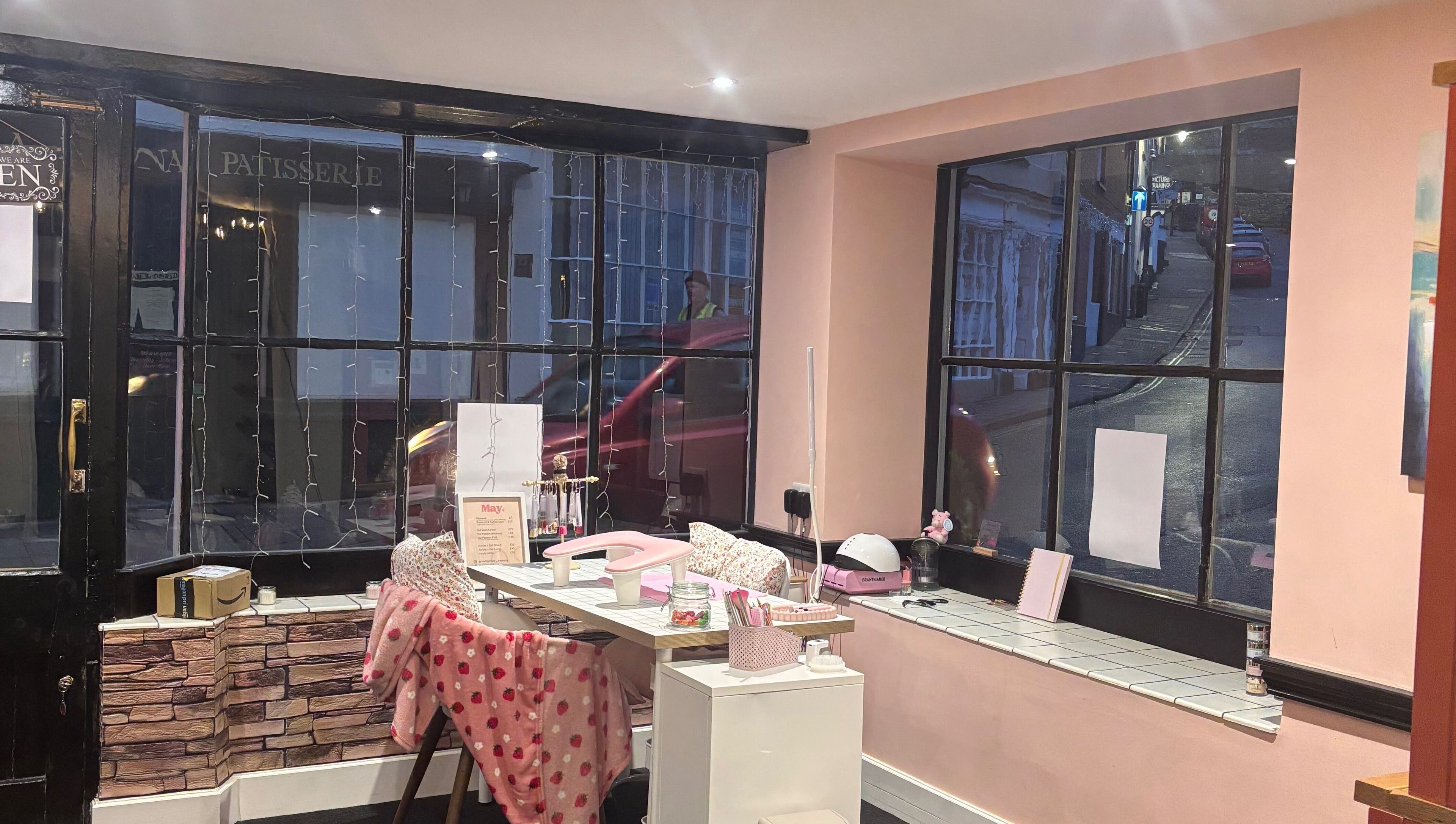 Interior of Hello May Beauty in Ottery Saint Mary, England, GB, showcasing a cozy and inviting atmosphere.