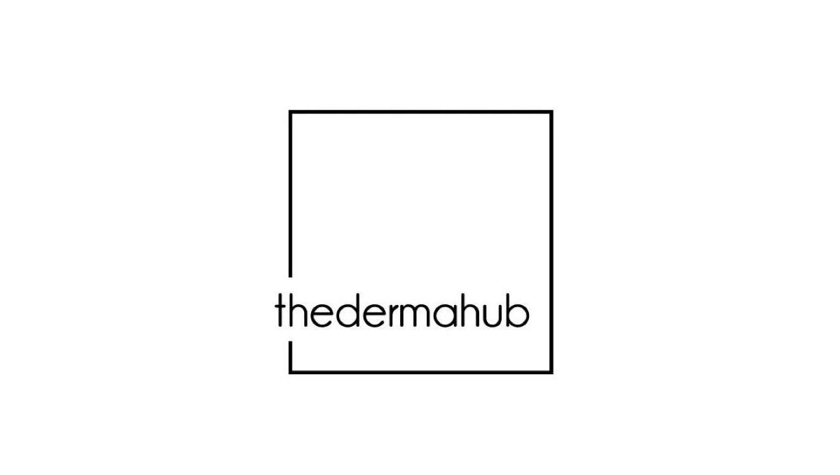 Thedermahub logo displayed at its Wallasey, England, GB location.