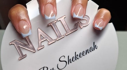 Elegant French manicure at Nails by Shekeenah, Ennerdale, Gauteng, ZA, showcasing stylish nail art.