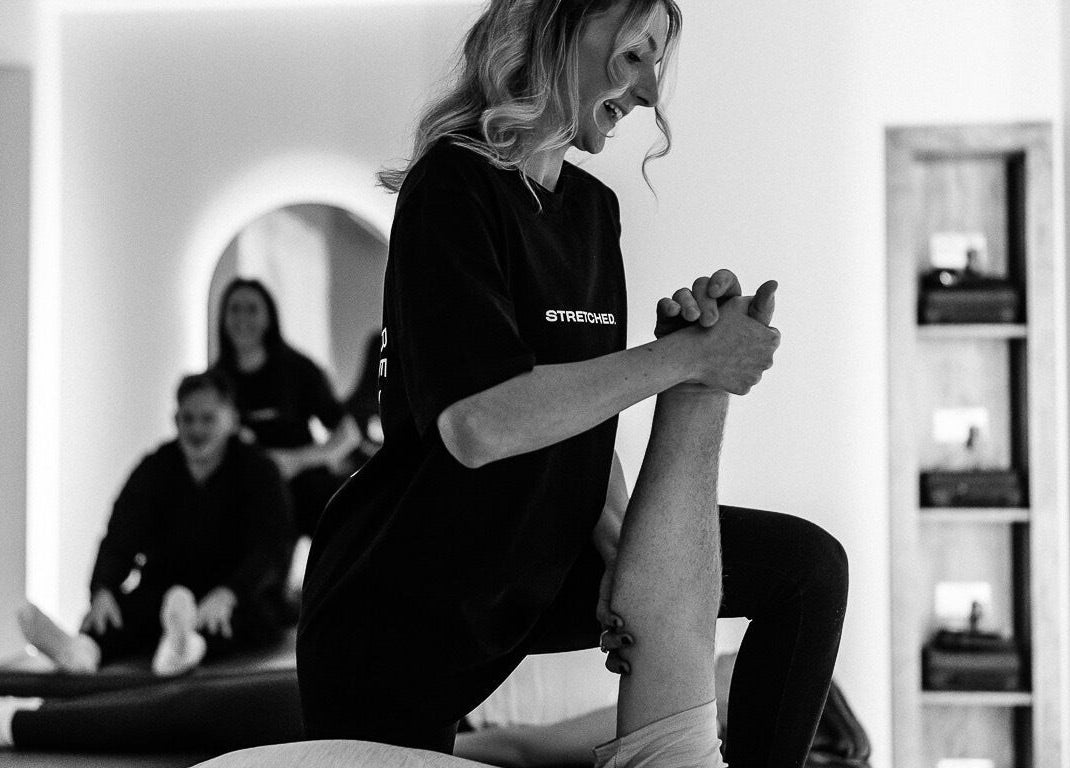 Professional therapy session at Stretched Edinburgh, Edinburgh, Scotland, GB, focusing on wellness and relaxation.