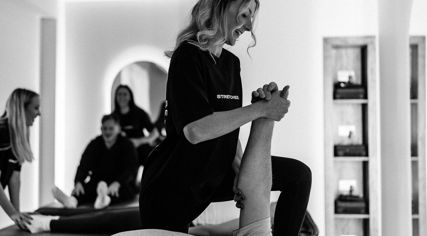 Professional therapy session at Stretched Edinburgh, Edinburgh, Scotland, GB, focusing on wellness and relaxation.