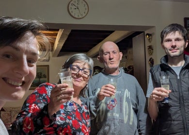 Group enjoying a social event at KS Holistic Therapies, Bath, England, GB.