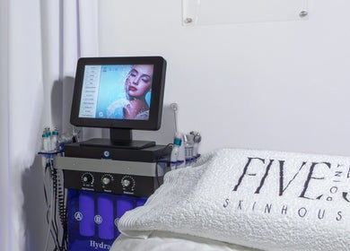 Advanced skincare station at Five Point 5 SkinHouse, Roodepoort, Gauteng, ZA for rejuvenating treatments.