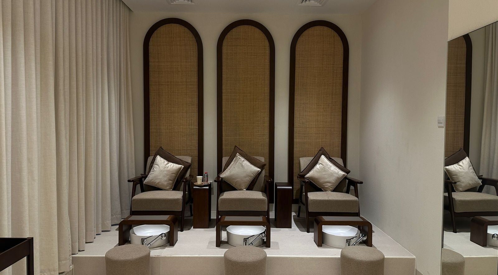 Luxurious pedicure chairs at Able Beauty Lounge, Kabir, Emirate Of Umm Al Quwain, AE.