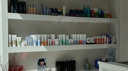 Product display at Beauty By Freya MCR, Cheadle Hulme, England, GB showcasing various skincare products.