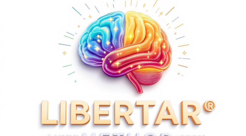 Ilustração colorida do cérebro associada ao TELECONSULTA | Terapia Online | Ansiedade e Depressão, Almada, PT.