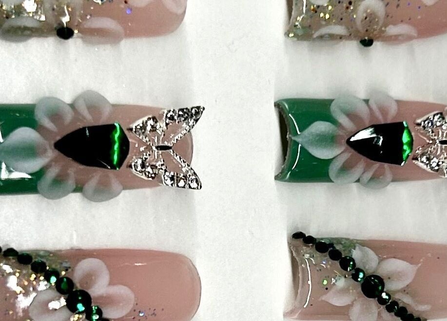 Intricate nail art designs at AK Nails in Thornton, New South Wales, AU, showcasing elegance and creativity.