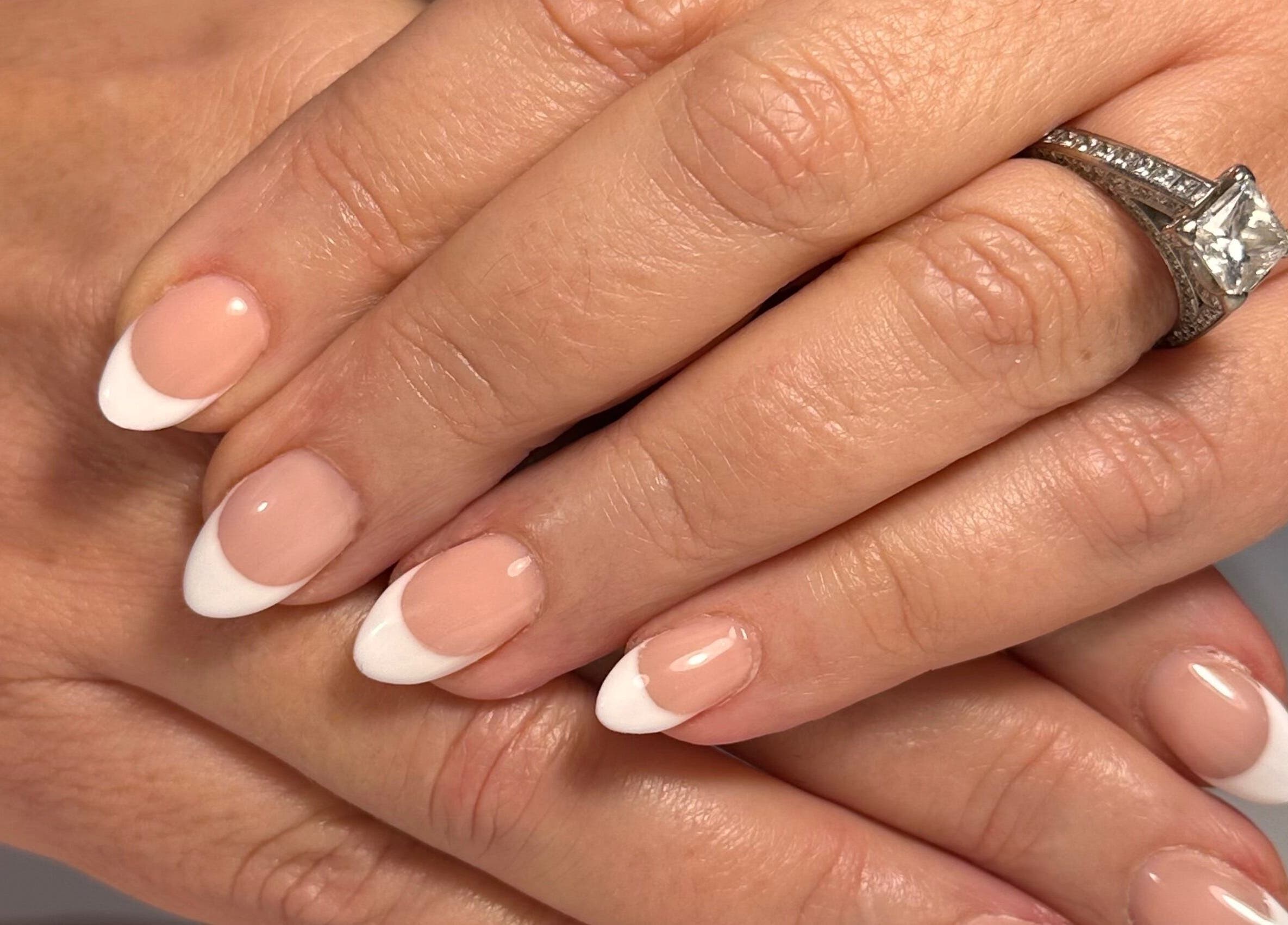French manicure at Nails By Cee, Brookvale, New South Wales, AU showcasing elegant, glossy nail art.