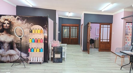Interior of The Glam Lab in Hartbeespoort, North West, ZA showcasing stylish decor and vibrant products.