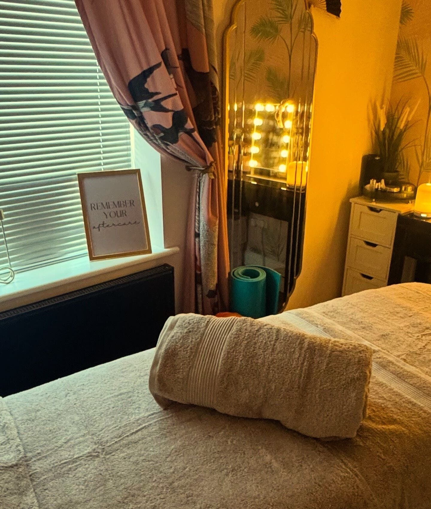 A serene therapy room at Natural Glow Beauty & Aesthetics, Staines-upon-Thames, England, GB.