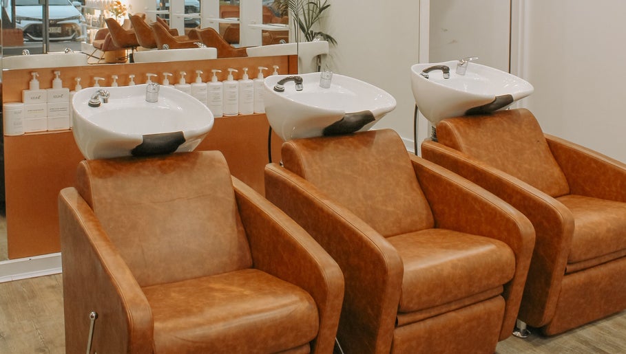 Elegant wash stations at Miss June Greenwith, Greenwith, South Australia, AU for a premier salon experience.