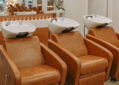 Elegant wash stations at Miss June Greenwith, Greenwith, South Australia, AU for a premier salon experience.