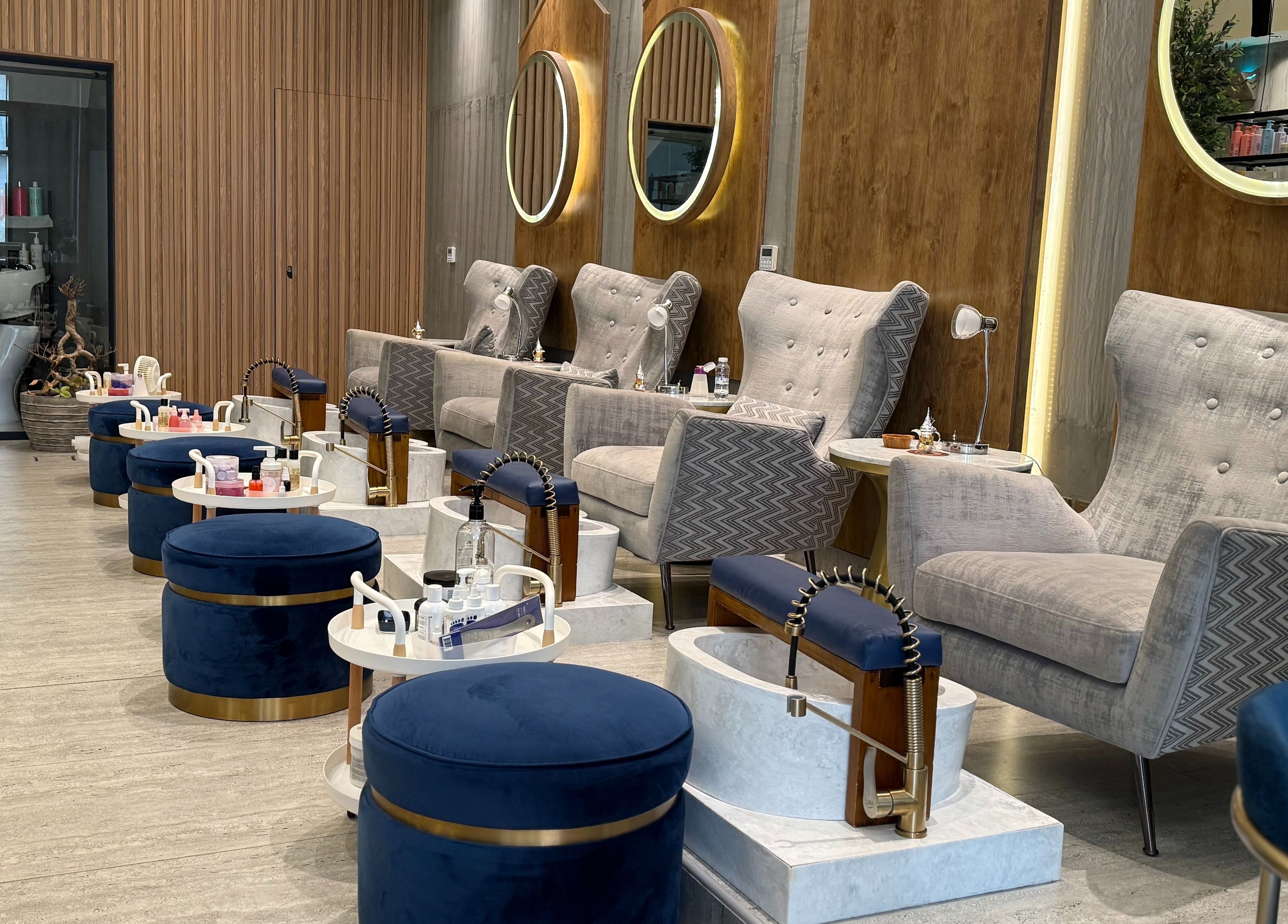 Luxurious pedicure chairs at Meraki Salon I ميراكي صالون, Al Khobar, Eastern Province, SA offering premium service.