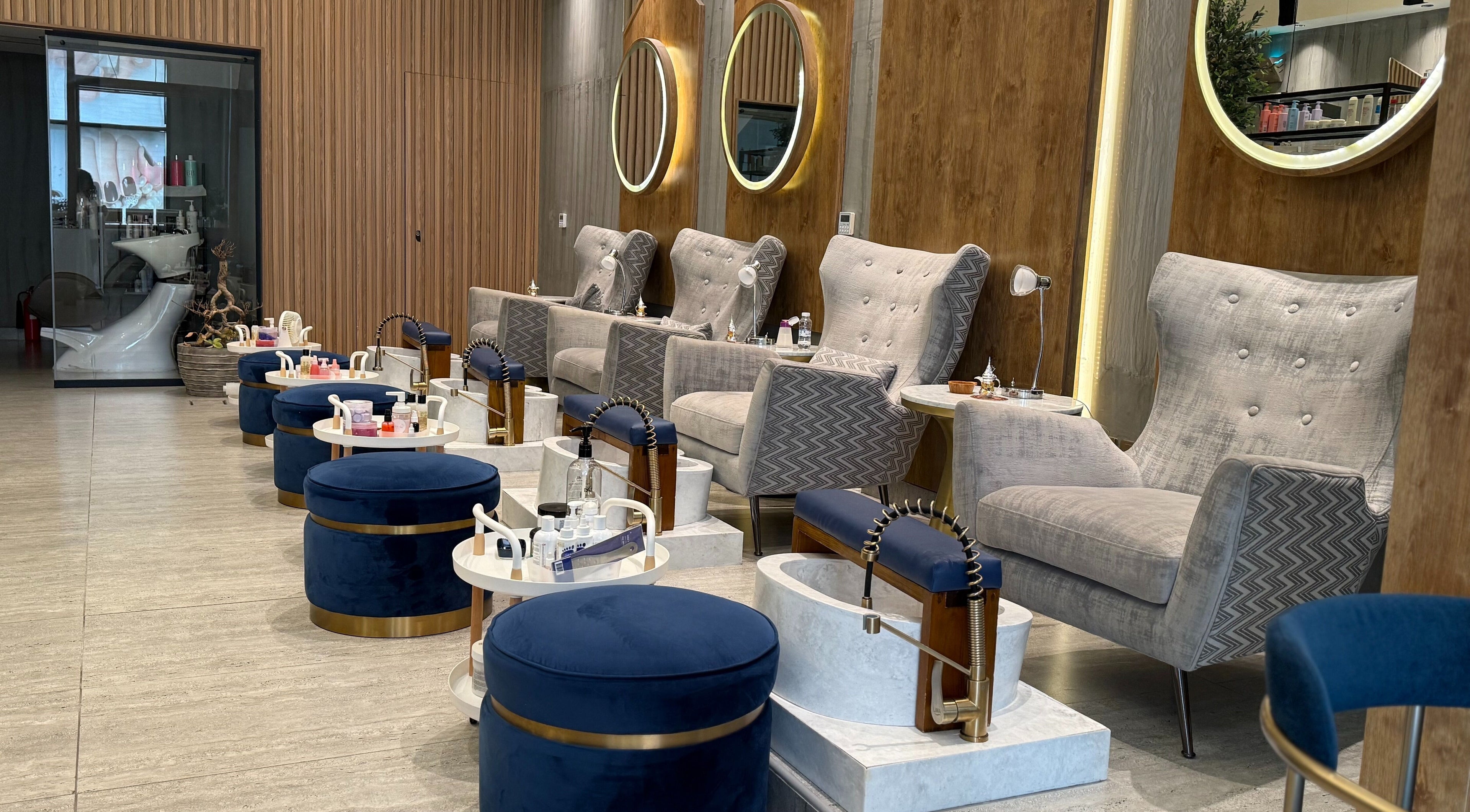 Luxurious pedicure chairs at Meraki Salon I ميراكي صالون, Al Khobar, Eastern Province, SA offering premium service.